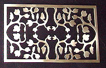 motif de ferronnerie inox Bross&eacute;  4 x 2.2 m